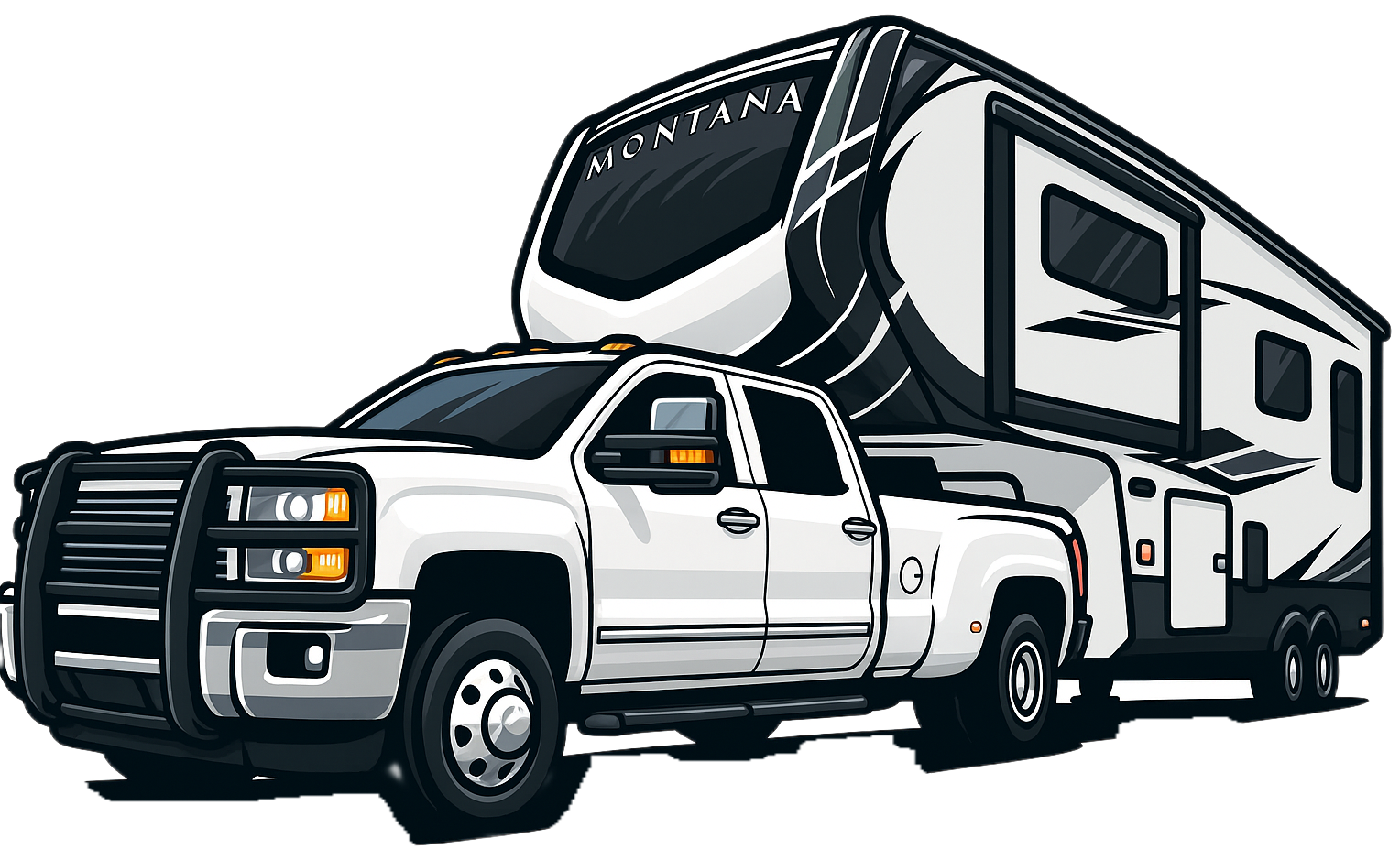 HitchedUp4Life truck and fifth wheel